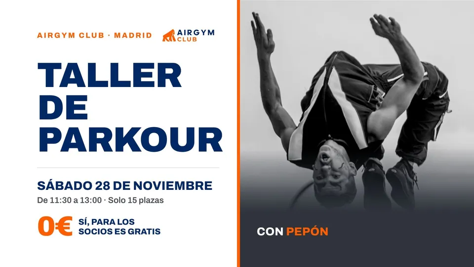 Taller de parkour con Pepón